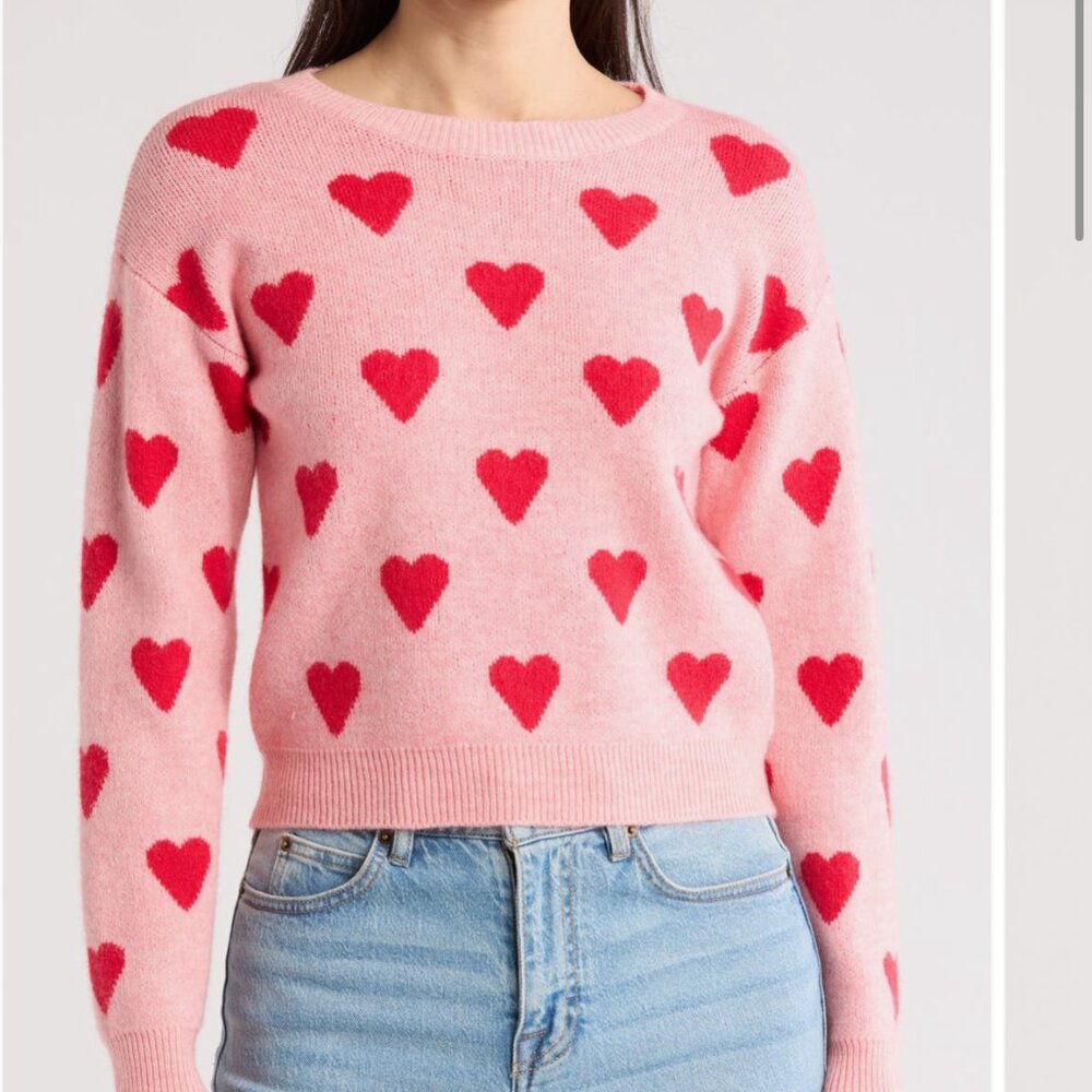 Cotton Emporium Heart Pullover - Large